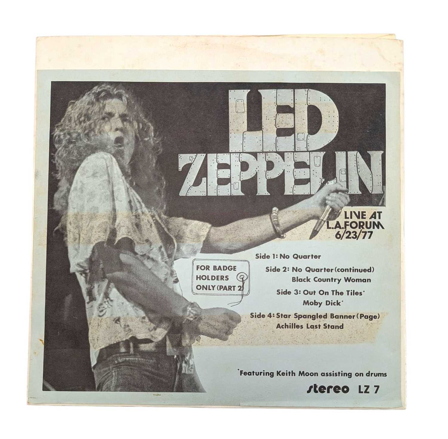 Lot 77 - LED ZEPPELIN - LIVE AT THE L.A FORUM 6/23/77 - UNOFFICIAL RELEASE