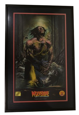 Lot 673 - MARVEL - WOLVERINE 25TH ANNIVERSARY SIGNED PRINT