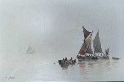 Lot 491 - EDWARD HENRY EUGENE FLETCHER - LATE 19TH / EARLY 20TH CENTURY OIL ON CANVAS