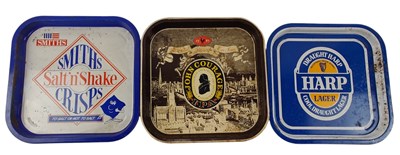 Lot 66 - BREWERIANA - THREE PUB ADVERTISING TIN TRAYS