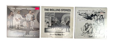 Lot 120 - THE ROLLING STONES - 3 UNOFFICIAL RELEASES - COLOURED VINYL