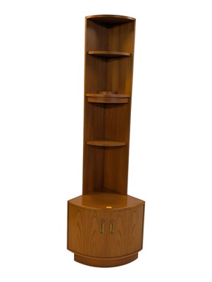 Lot 887 - G-PLAN FURNITURE - TEAK FRESCO PATTERN CORNER CABINET