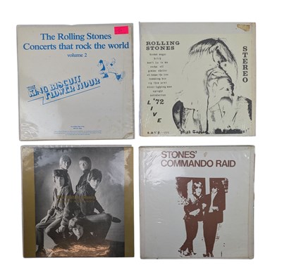 Lot 121 - THE ROLLING STONES - SELECTION OF 4 UNOFFICIAL RELEASES - COLOURED VINYL