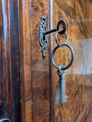 Lot 299 - CONTINENTAL, POSSIBLY NORTHERN EUROPE, 18TH CENTURY CARVED WALNUT SECRETAIRE