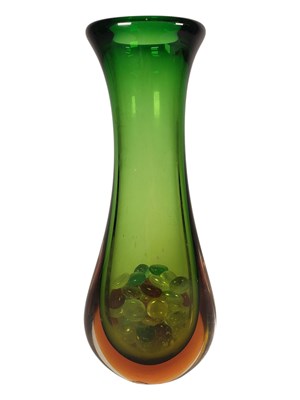 Lot 56 - MID CENTURY VINTAGE MURANO SOMMERSO STUDIO GLASS VASE