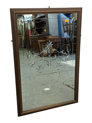 Lot 854 - VINTAGE STYLE ' PRIVATE BAR ' ADVERTISING PUB MIRROR