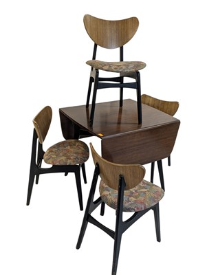 Lot 880 - ERNEST GOMME FOR G-PLAN FURNITURE - BUTTERFLY TABLE & CHAIRS