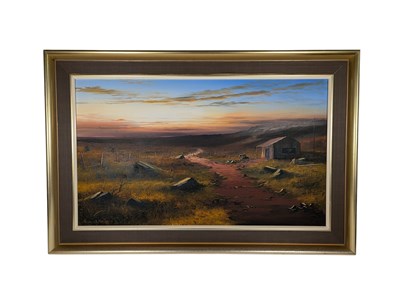 Lot 1069 - BRIAN D HORSWELL (BRITISH B.1939) OIL ON CANVAS PAINTING