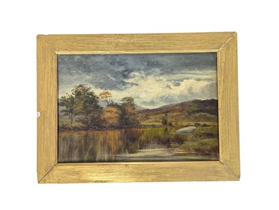 Lot 1068 - 19TH CENTURY OIL ON CANVAS PAINTING - WELSH MOORLANDS SCENE