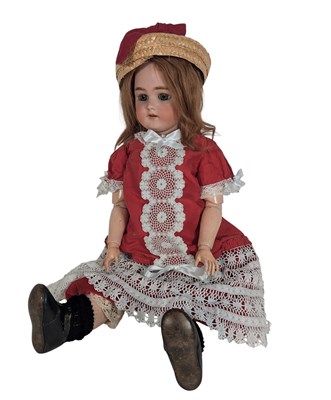 Lot 11 - DOLLS - GERMAN SIMON & HALBIG BISQUE HEADED DOLL