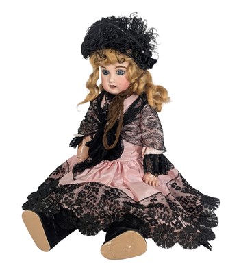 Lot 12 - DOLLS - FRENCH AL & CIE LIMOGES CHERI 7 BISQUE HEADED DOLL