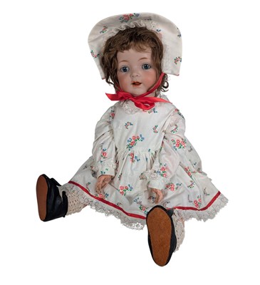 Lot 13 - DOLLS - GERMAN SIMON & HALBIG BISQUE HEADED DOLL