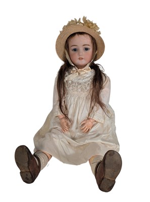 Lot 16 - DOLLS - GERMAN SIMON & HALBIG BISQUE HEADED DOLL