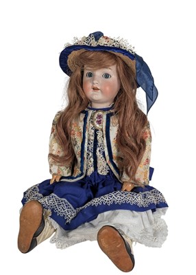 Lot 18 - DOLLS - GERMAN SIMON & HALBIG BISQUE HEADED DOLL