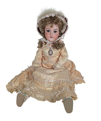 Lot 27 - DOLLS - GERMAN ARMAND & MARSEILLE BISQUE HEADED DOLL