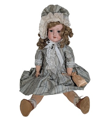 Lot 35 - DOLLS - GERMAN ARMAND MARSEILLE BISQUE HEADED DOLL