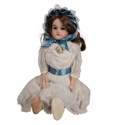 Lot 36 - DOLLS - GERMAN GEBRUDER KUHNLENZ BISQUE HEADED DOLL