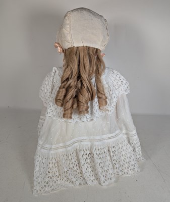 Lot 37 - DOLLS - GERMAN SIMON & HALBIG BSQUE HEADED DOLL