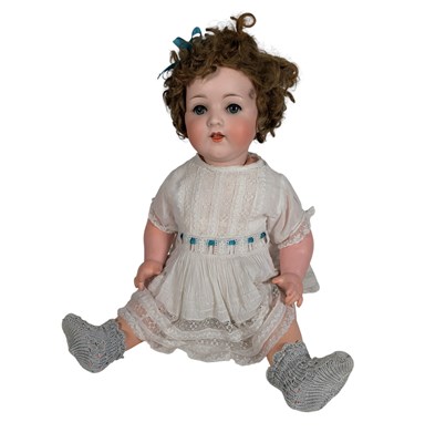 Lot 39 - DOLLS - GERMAN ARMAND MARSEILLE BISQUE HEADED DOLL