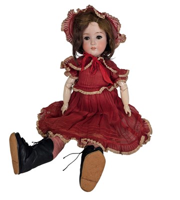 Lot 46 - DOLLS - ANTIQUE GERMAN KLEY & HAHN BISQUE HEADED DOLL