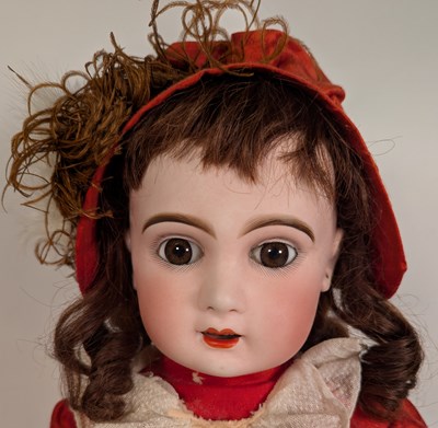 Lot 47 - DOLLS - 19TH CENTURY TETE JUMEAU GERMAN BISQUE HEADED DOLL
