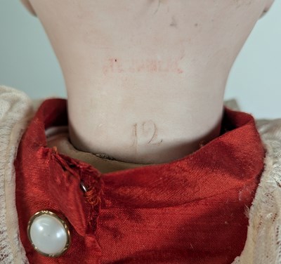 Lot 47 - DOLLS - 19TH CENTURY TETE JUMEAU GERMAN BISQUE HEADED DOLL