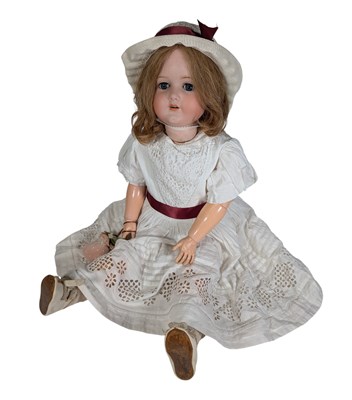 Lot 48 - DOLLS - GERMAN BERGMANN WALTERSHAUSEN BISQUE HEADED DOLL