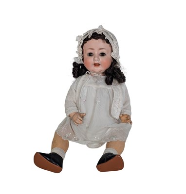 Lot 50 - DOLLS - GERMAN PORZELLANFABRIK-BURGGRUB BISQUE HEADED DOLL