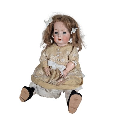 Lot 55 - DOLLS - ANTIQUE GERMAN BRUNO SCHMIDT BISQUE HEADED DOLL