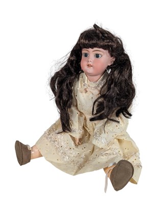 Lot 57 - DOLLS - ANTIQUE GERMAN SIMON & HABIG BISQUE HEADED DOLL