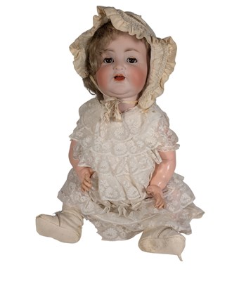 Lot 58 - DOLLS - ANTIQUE GERMAN SIMON & HALBIG BISQUE HEADED DOLL