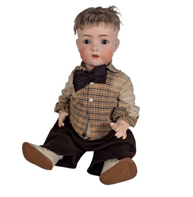 Lot 59 - DOLLS - ANTIQUE GERMAN FRANZ SCHMIDT BISQUE HEADED DOLL