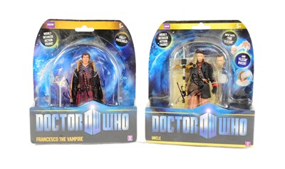 Lot 769 - DOCTOR WHO - TWO SIGNED CHARACTER MADE DOCTOR WHO ACTION FIGURES