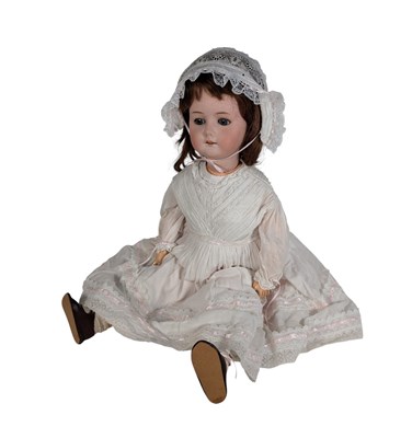 Lot 63 - DOLLS - ANTIQUE GERMAN BISQUE HEADED DOLL