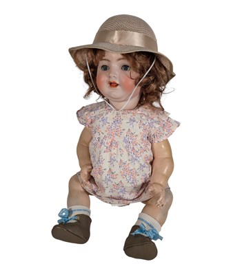 Lot 66 - DOLLS - ANTIQUE GERMAN SIMON & HALBIG BISQUE HEADED DOLL