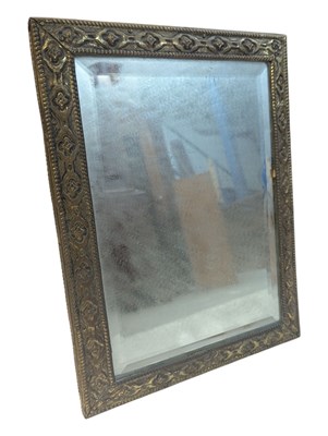 Lot 1093 - EARLY 20TH CENTURY GILT METAL EASEL MIRROR