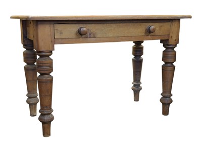 Lot 1096 - VICTORIAN COUNTRY PINE WRITING TABLE