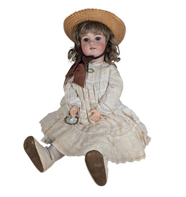 Lot 72 - DOLLS - 19TH CENTURY GERMAN TETE JUMEAU BISQUE HEADED DOLL