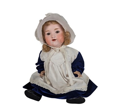 Lot 73 - DOLLS - ANTIQUE GERMAN ARMAND & MARSEILLE BISQUE HEADED DOLL