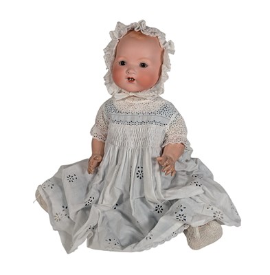 Lot 74 - DOLLS - ANTIQUE GERMAN ARMAND & MARSEILLE BISQUE HEADED DOLL