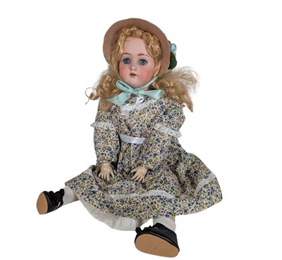 Lot 77 - DOLLS - GERMAN CATTERFELDER PUPPENFABRIK BISQUE HEADED DOLL