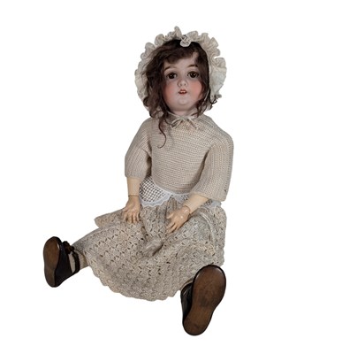 Lot 78 - DOLLS - ANTIQUE GERMAN FRENCH BISQUE HEADED DOLL