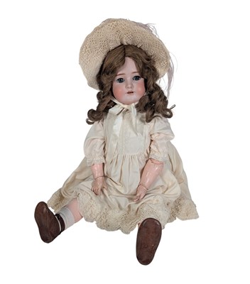 Lot 86 - DOLLS - ANTIQUE GERMAN BISQUE HEADED DOLL
