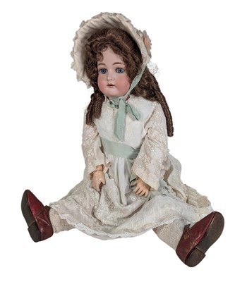 Lot 87 - DOLLS - ANTIQUE GERMAN SIMON & HALBIG BISQUE HEADED DOLL
