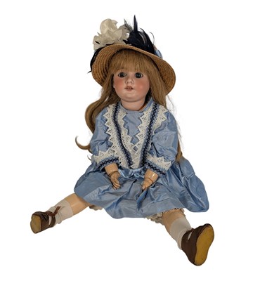 Lot 91 - DOLLS - ANTIQUE GERMAN ARMAND MARSEILLE BISQUE HEADED DOLL