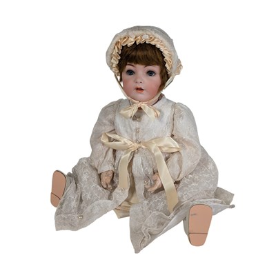 Lot 92 - DOLLS - ANTIQUE GERMAN FRANZ SCHMIDT BISQUE HEADED DOLL