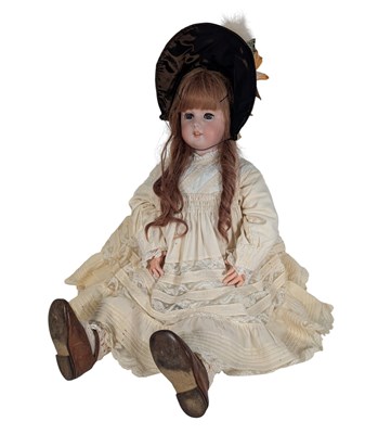 Lot 98 - DOLLS - ANTIQUE GERMAN BISQUE HEADED DOLL
