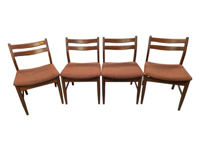 Lot 907 - BRITISH MODERN DESIGN - MATCHING SET OF FOUR TEAK DINING CHAIRS