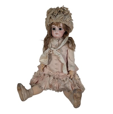 Lot 100 - DOLLS - ANTIQUE BISQUE HEADED DOLL