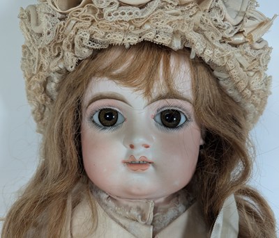 Lot 100 - DOLLS - ANTIQUE BISQUE HEADED DOLL